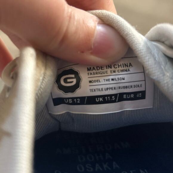 Greats The Wilson Tan Canvas White Leather Toe Sneaker - Picture 5 of 10